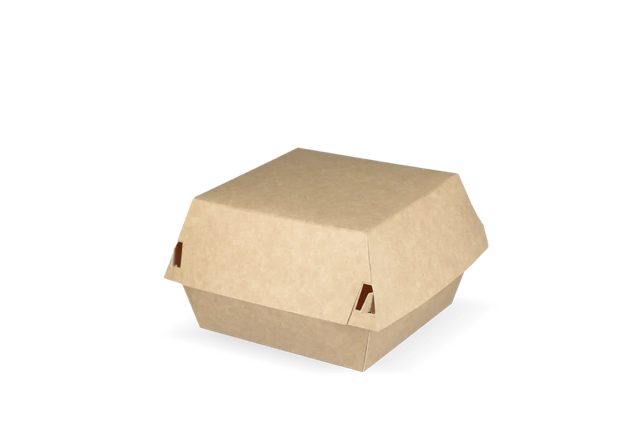 Hamburger Box 105x85x105 mm kraft/White - 400 pcs