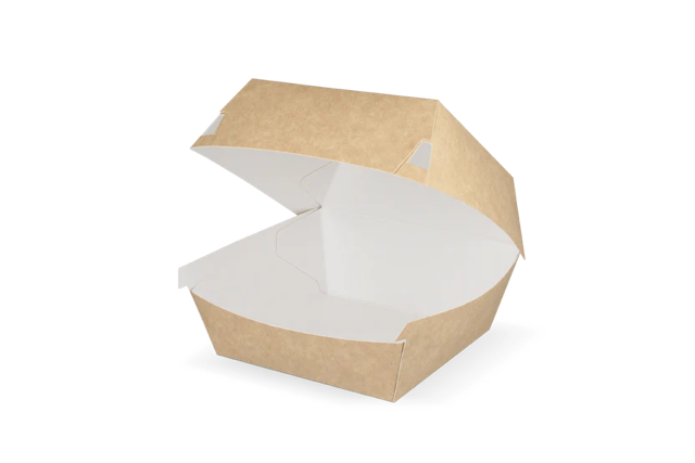 Hamburger Box 105x85x105 mm kraft/White 
