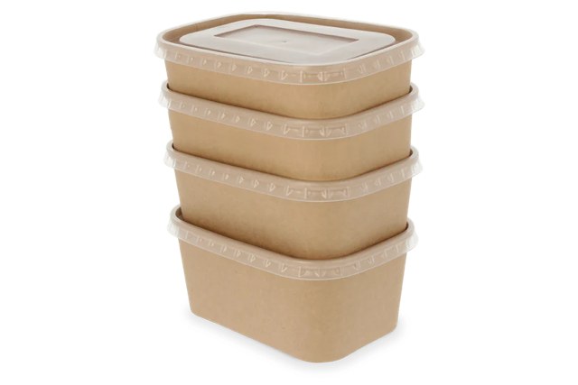 Cardboard container 121x57x173 mm 750ml Kraft - 300 pcs