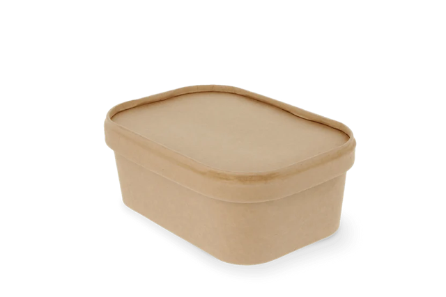 Container lid 500-650-750-1000ml Kraft - 300 pcs