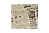 Hamburger Wrapping paper greaseproof 330x300 mm FSC®Mix newspaper Brown - 2.000 pcs