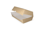 Hotdog box 200x100x80 mm kraft/White - 300 pcs