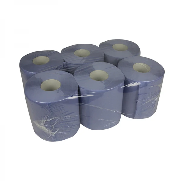Towel Roll Midi blue 2 ply 135 meter Ø200 mm 100% cellulose T9 
