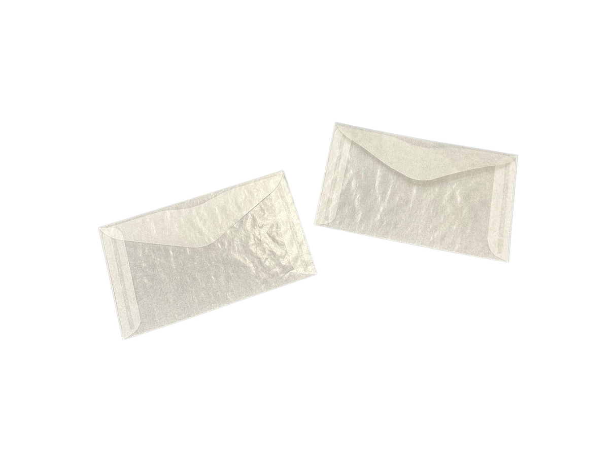 Glassine Paper Envelopes 150x90mm - 100 pieces