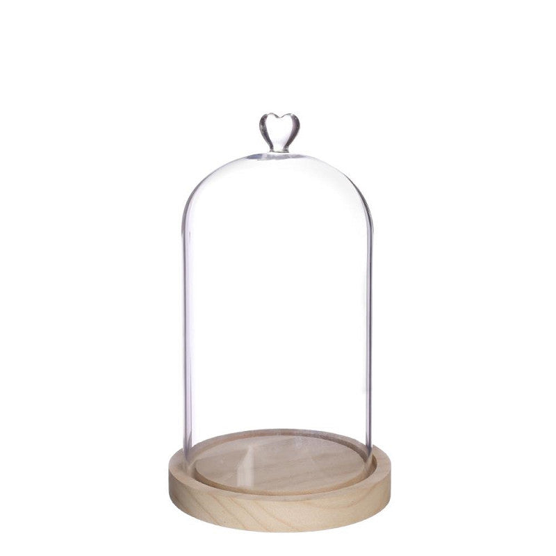 Bell Jar Heart Wood Base