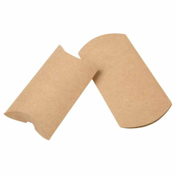 Kraft Paper pillow boxes 76x25x127mm - 25 pcs