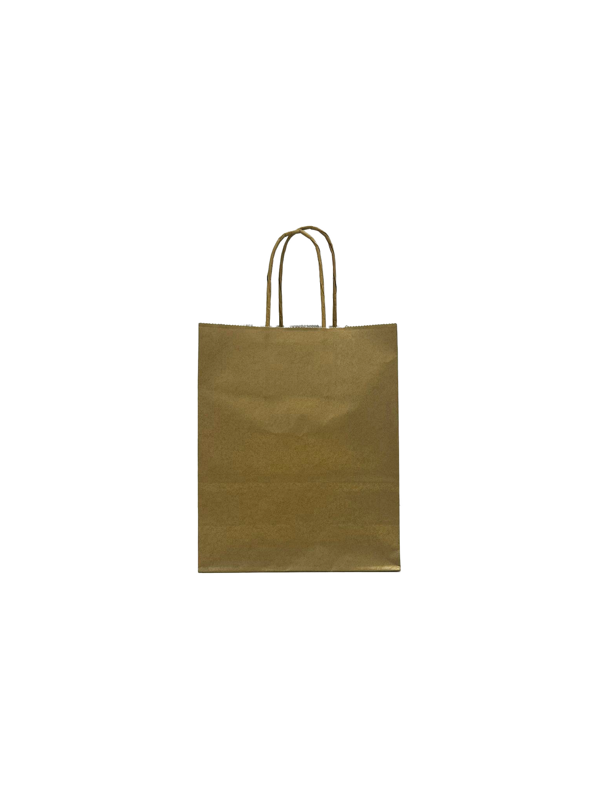 Paper Carry Bags Gold 180+80x220mm - 50 pcs