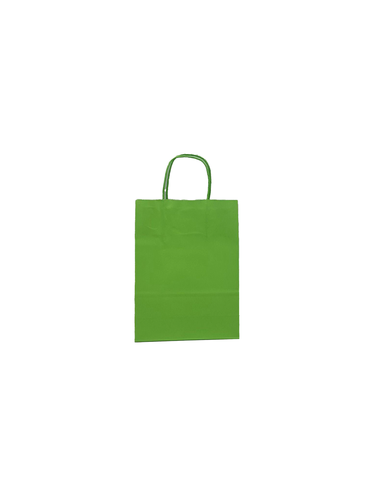 Paper Carry Bags Green 180+80x220mm - 50 pcs