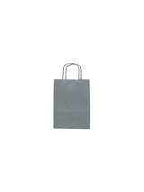 Paper Carry Bags Silver 180+80x220mm - 50 pcs