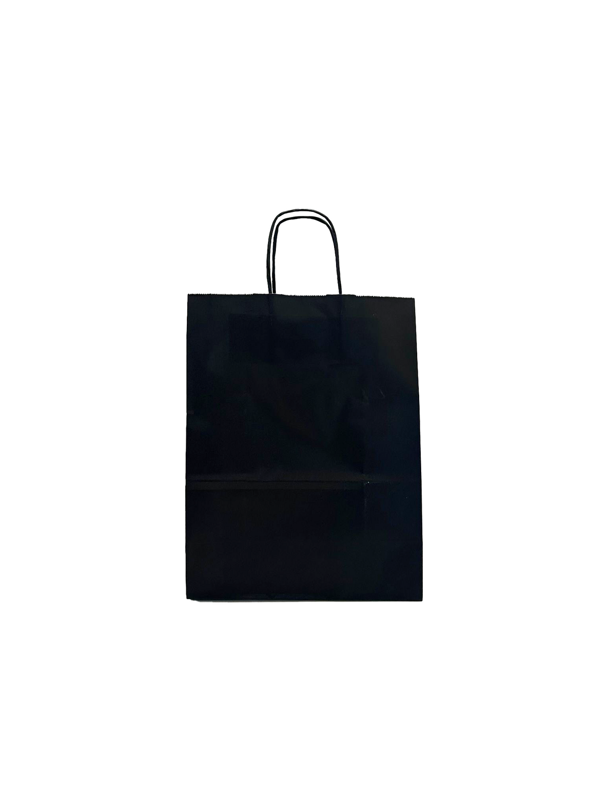 Paper Carry Bags Black 240+120x310mm - 50 pcs