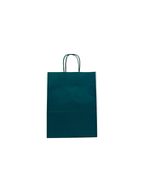 Paper Carry Bags Dk Green 220+100x310mm - 50 pcs