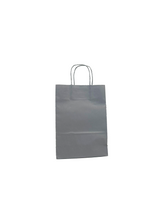 Paper Carry Bags Silver 220+100x310mm - 50 pcs