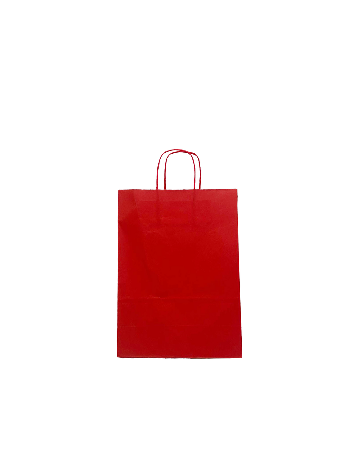 Paper Carry Bags Red 260+120x350mm - 50 pcs