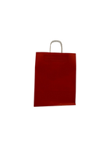 Paper Carry Bags Dk Red 320+120x410mm - 50 pcs