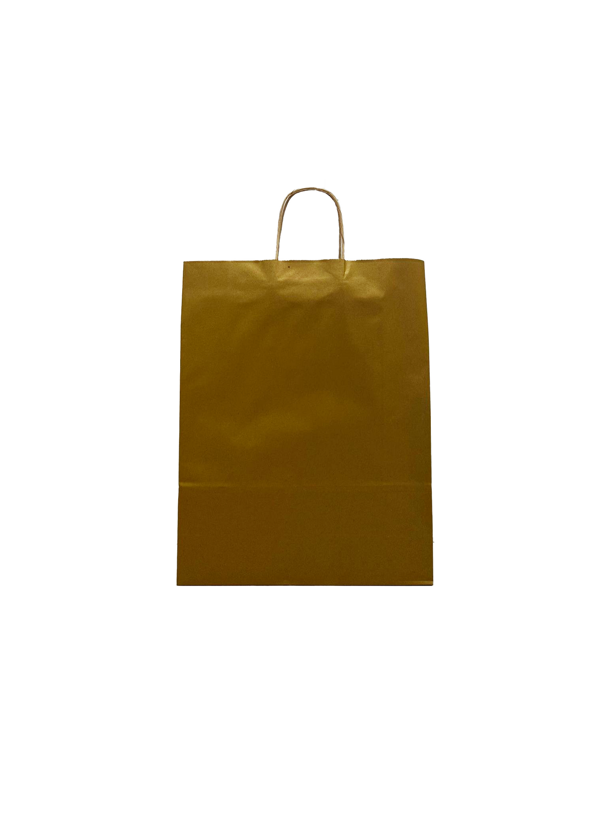 Paper Carry Bags Gold 320+120x410mm - 50 pcs