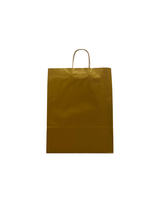 Paper Carry Bags Gold 320+120x410mm - 50 pcs