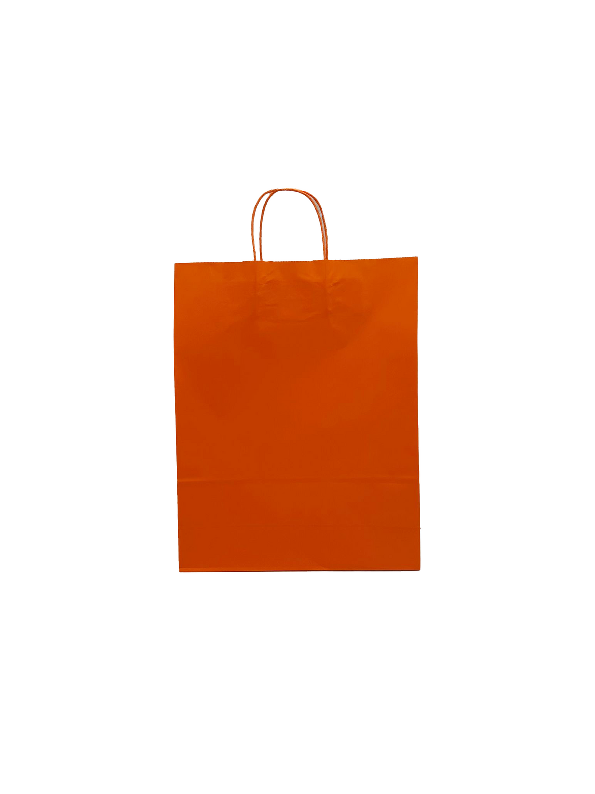 Paper Carry Bags Orange 320+120x410mm - 50 pcs