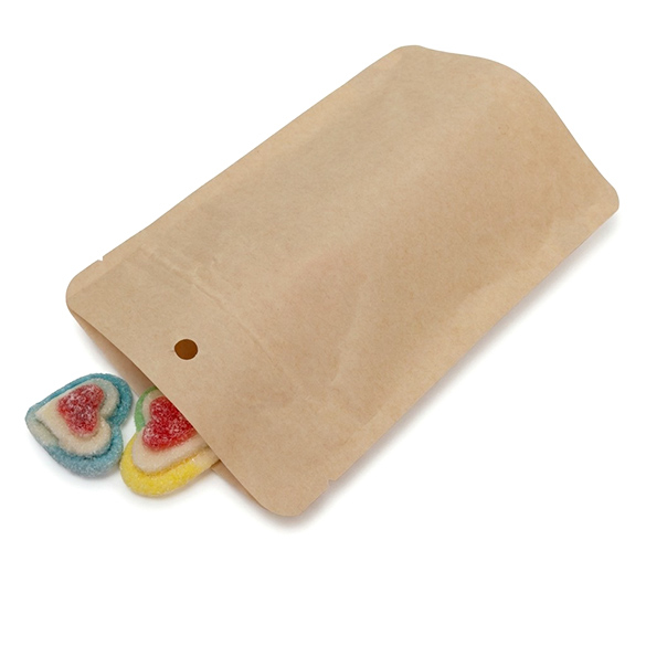 Kraft Home Compostable Stand Up Pouch 10x6x15cm - 100 pcs