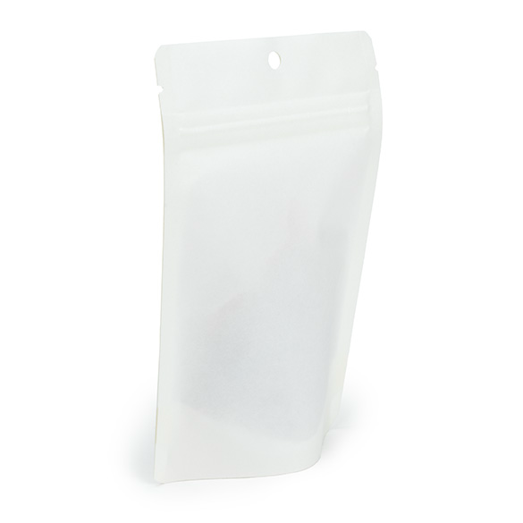 White Home Compostable Stand Up Pouch 10x6x15cm - 100 pcs