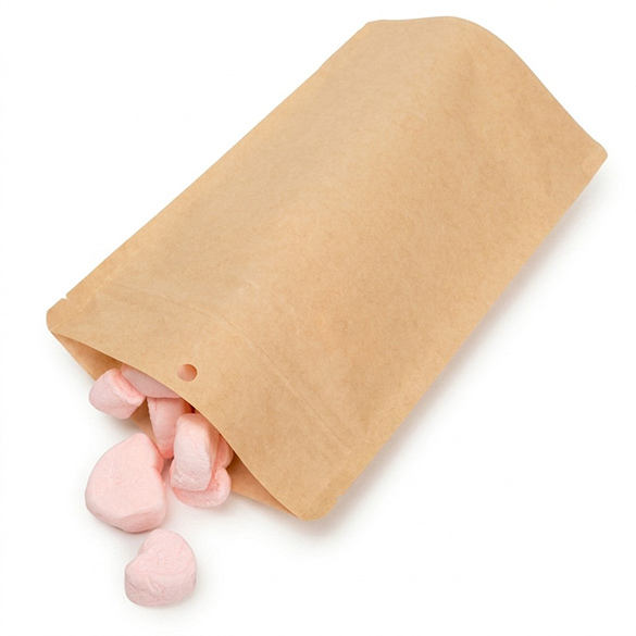 Kraft Home Compostable Stand Up Pouch 13x8x20,5cm - 100 pcs