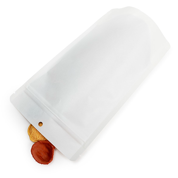 White Home Compostable Stand Up Pouch 13x8x20,5cm - 100 pcs