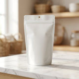 White Home Compostable Stand Up Pouch 13x8x20,5cm - 100 pcs