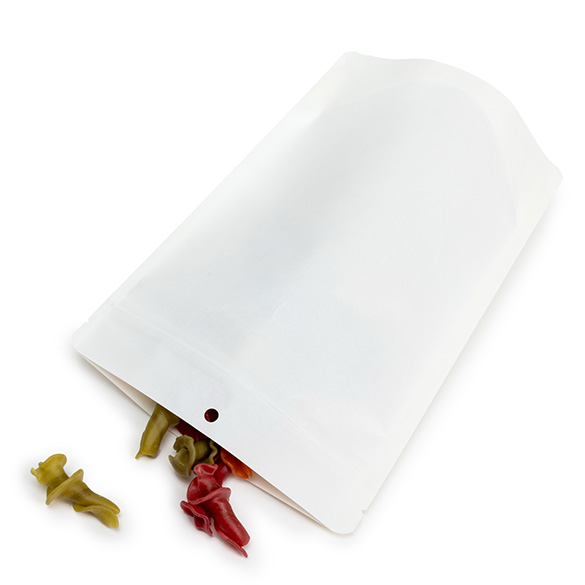 White Home Compostable Stand Up Pouch 15x9x23cm - 100 pcs