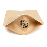 Kraft Home Compostable Stand Up Pouch with Oval Window 10x6x15cm- 100 pcs