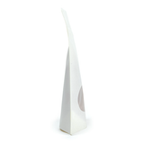 White Home Compostable Stand Up Pouch with Oval Window 10x6x15cm - 100 pcs