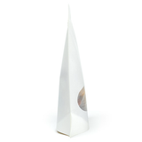White Home Compostable Stand Up Pouch with Oval Window 13x8x20,5cm - 100 pcs