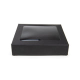 Black Gift Boxes Window Box w/ attached window 105 x22x105 mm - 25 pieces