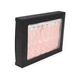 Black Gift Boxes Window Box w/ attached window 102 x21x138 mm - 25 pieces