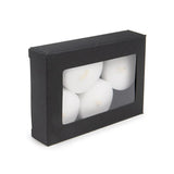 Black Gift Boxes Window Box w/ attached window 70x21x103 mm - 25 pieces