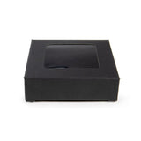 Black Gift Boxes Window Box w/ attached window 70x21x68 mm - 25 pieces