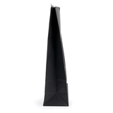 Black Kraft Tin Tie Bag w/ Window 15,2x7x26,7cm - 100 pcs