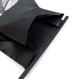 Black Kraft Tin Tie Bag w/ Window 15,2x7x26,7cm - 100 pcs