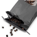 Black Kraft Tin Tie Bag w/ Window 10,8x6,4x26,7cm - 100 pcs