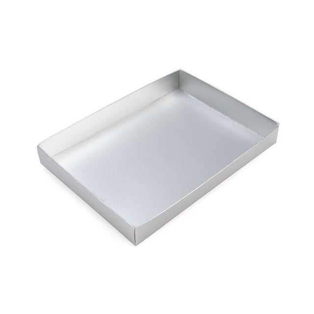 Paper Box Bottom Matte Silver 137x25x191mm 