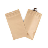 Grip Seal Bags w/ Child Resistant Zipper Kraft 127 x208 mm - 100 pieces