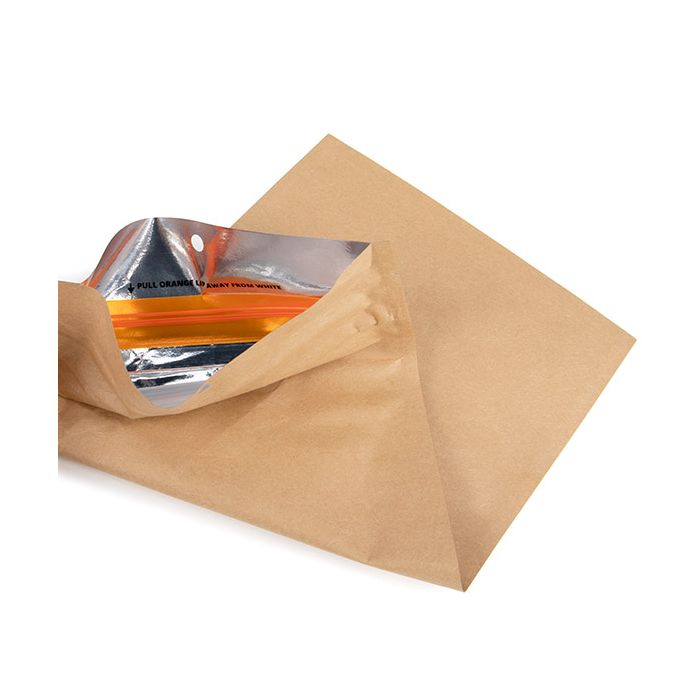 Grip Seal Bags w/ Child Resistant Zipper Kraft 127 x208 mm - 100 pieces