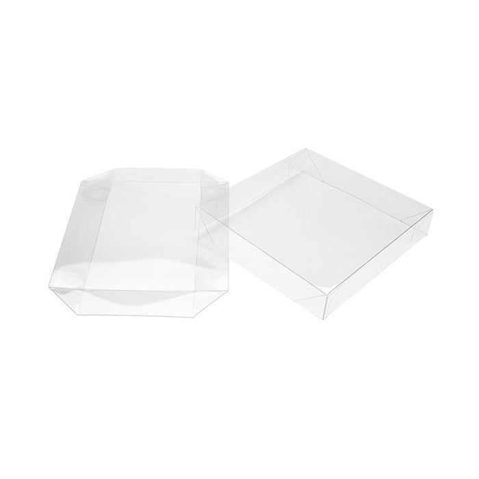 Lid Foldable and crystal Clear 13.2x2.5x13.5 cm (25 pieces) [BT357]
