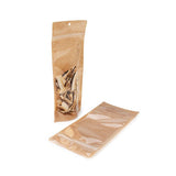 Kraft Stand Up Pouch 108x60x238 - 100 pieces
