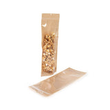Kraft Stand Up Pouch 140 x 60 x 381 mm - 100 pieces