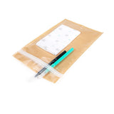 Eco-Friendly Grip Seal Bags Kraft 152 x235 mm - 100 pieces