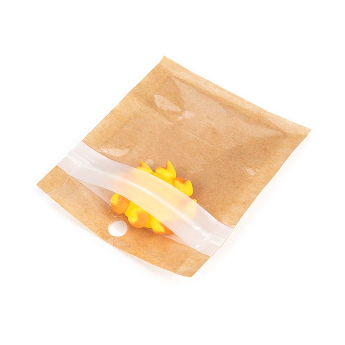 Eco-Friendly Grip Seal Bags Kraft 51x51 mm - 100 pieces
