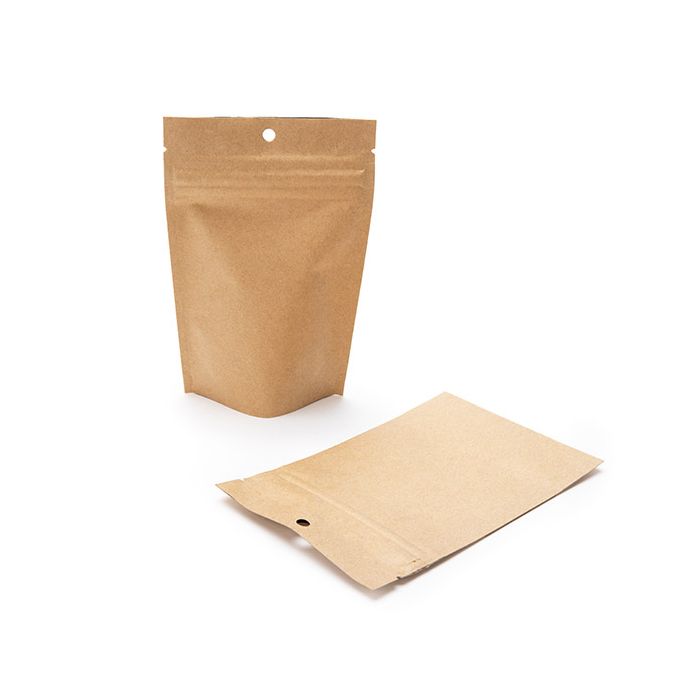 Child Resistant Pouch Bags Kraft 102x64x152mm -100 pcs