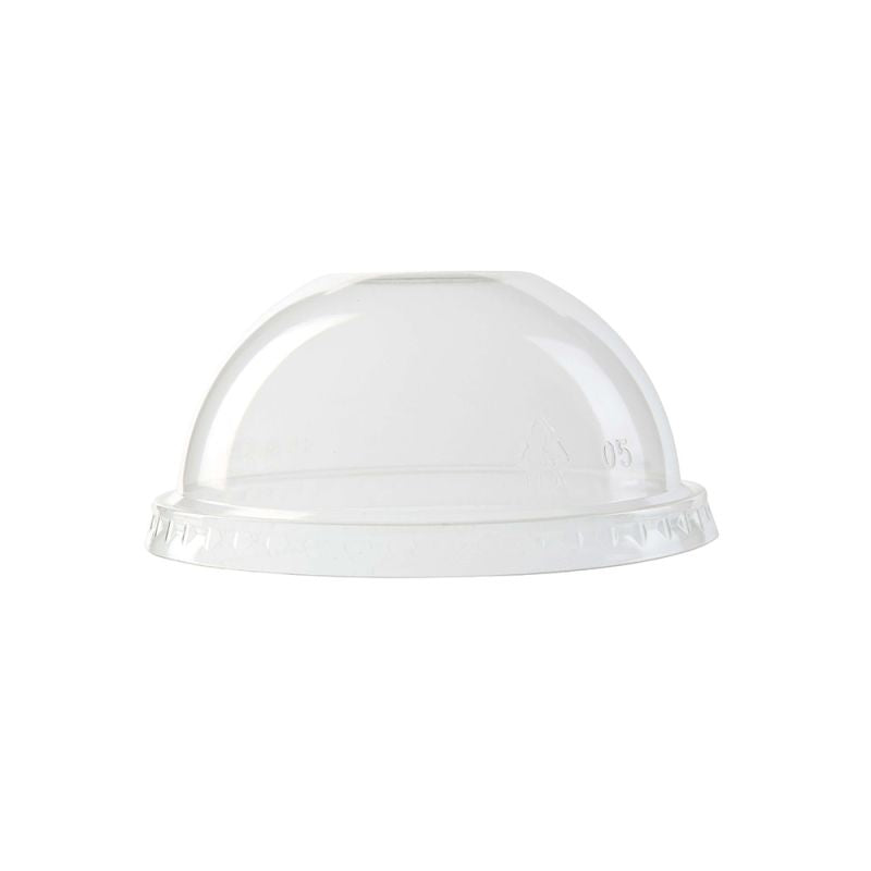 Dome lid PLA Ø 96 mm Straw hole (1000 pieces) [GB-DCD00052]