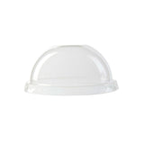 Dome lid PLA Ø 96 mm Straw hole (1000 pieces) [GB-DCD00052]