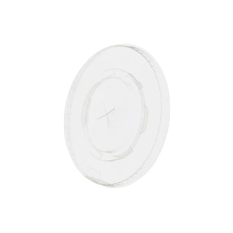 Flat Lid rPET Ø 95 mm Straw Cross (2000 pieces) [GB