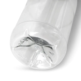 rPET bottles 250 ml clear/black lid - 285 pcs